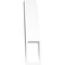 Ekena Millwork 3-in. W x 14-in. D x 14-in. H Traditional Architectural Grade PVC Knee Brace BRCP03X14X14TRA - alternate 2